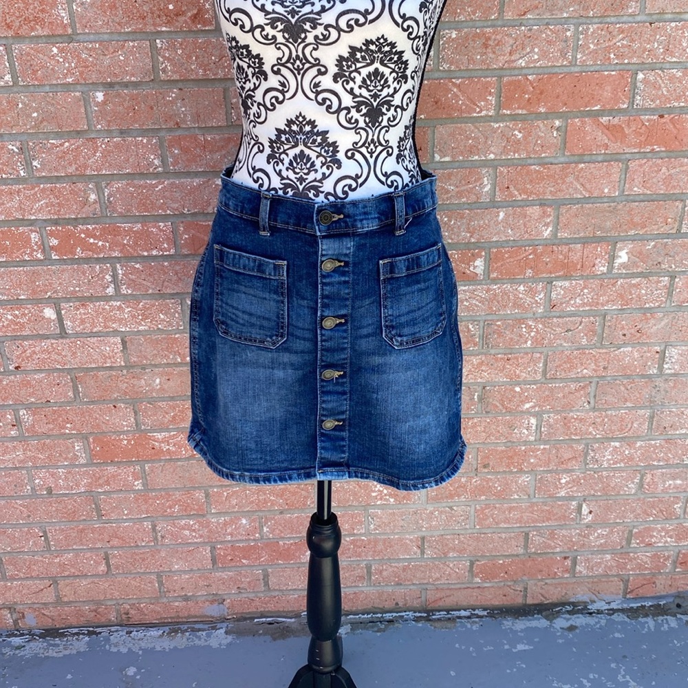 GAP Denim Button Down Skirt